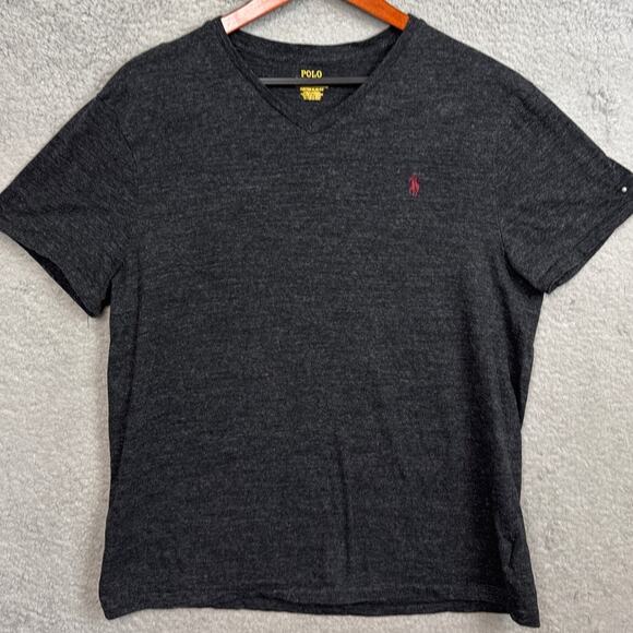 Polo Ralph Lauren Men's Slim Fit Tee Shirt Heather Gray Size XL Stretch Comfort - Picture 1 of 9